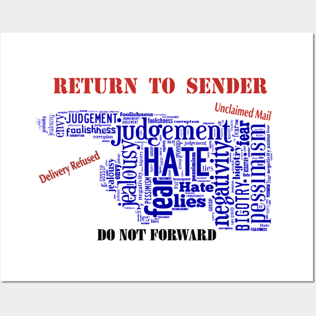 Hate:  Return To Sender Wall Art by Stealth Grind